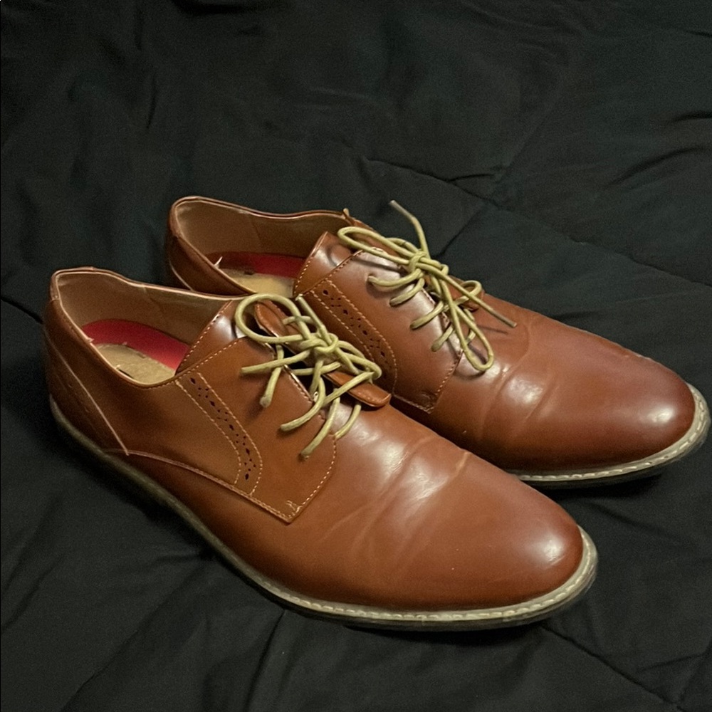 Men's Brown Leather Dress Shoes